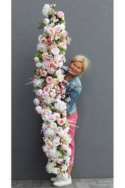 Wedding Time, dekoracyjna girlanda kwiatowa, dł.200cm 