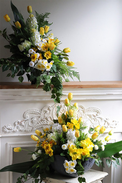 Amira Volcan 2, komplet dekoracji nagrobnych, kompozycja+bukiet