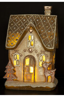 Gingerbread świąteczny domek z piernika LED pozytywka