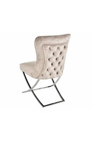 Glamour Nude, krzesło welurowe tendom.pl