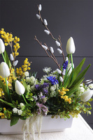 Spring Decoration Resta, stroik wielkanocny z szafirkami