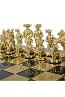  Średniowiecze, ekskluzywne szachy mosiężne