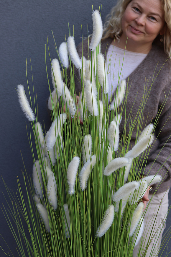 Trawa Pustynna, sztuczna trawa z kłosami, biała