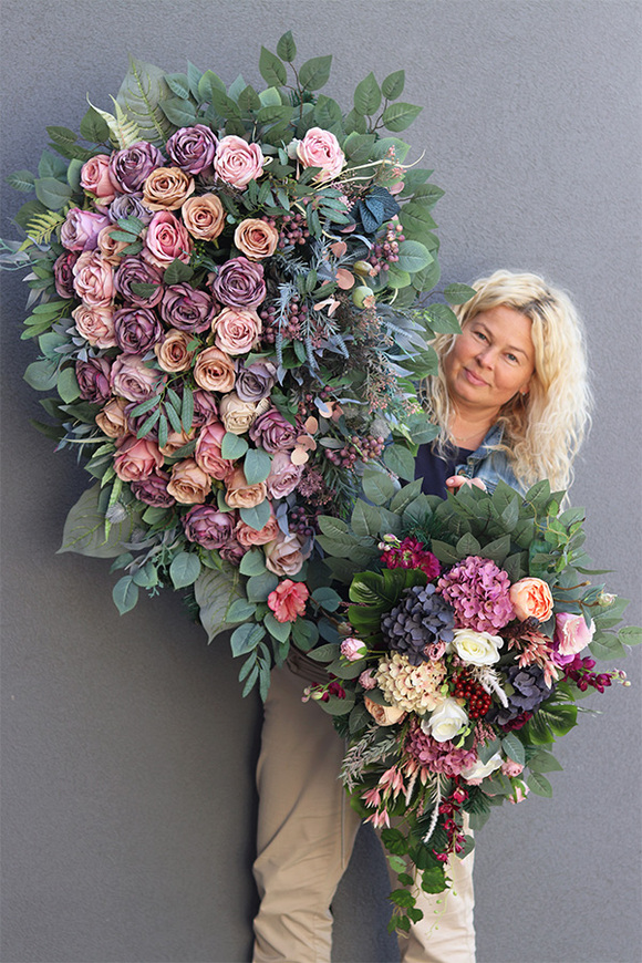 Fioletowa Mgła, wiązanka nagrobna