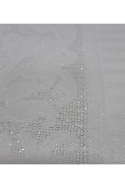 Dalia, elegancki żakardowy obrus na stół, biały