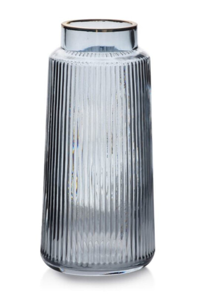 Russo Vase Blue A, szklany wazon, wys.26cm