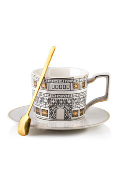 Venezia Glamour B, filiżanka ze spodkiem i łyżeczką, poj.220ml