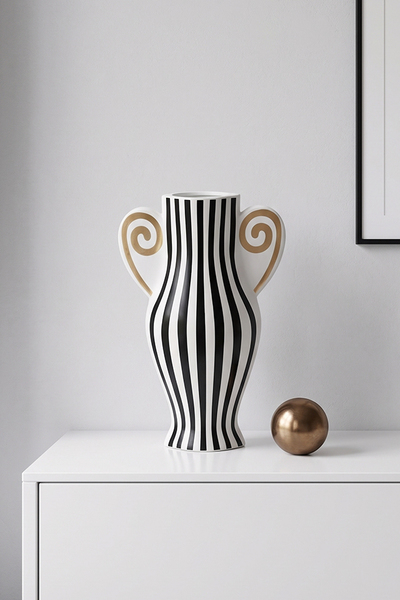 Roma Noir Glamour, ceramiczny wazon