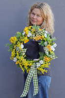 Wiosenne Powitanie, wiosenny wianek dekoracyjny