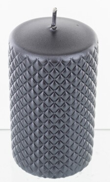 świąteczna świeca Cadiz, Czerń, wym.12x7x7cm