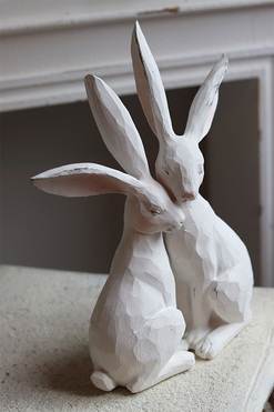 Zajączkowo C, figurka wielkanocna zajączki, wym.30x26x9cm