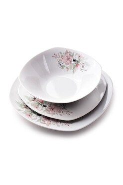 Lavinia, komplet zastawy obiadowej, 6 osób, 18 elementów