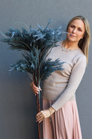 Boho Grass Blue, bukiet sztucznych traw