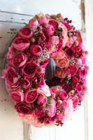 bardzo bogaty wianek, Delicja Tenata, śr.38cm 