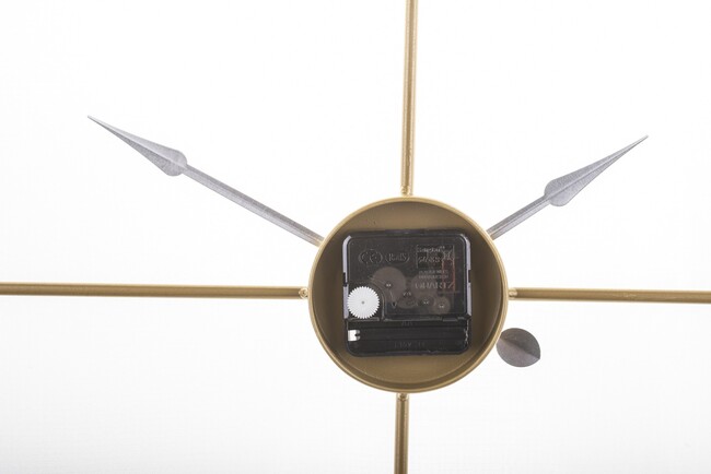 duży metalowy zegar ścienny, GoldenTime, śr.60cm