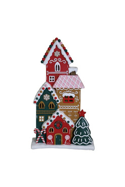 Gingerbread Town B, świąteczny domek z piernika, wym.40x23.5x7.5cm