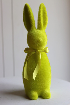 OD RĘKI Bunny the Star, figurka wielkanocna zajączek, limonka, wys.28cm