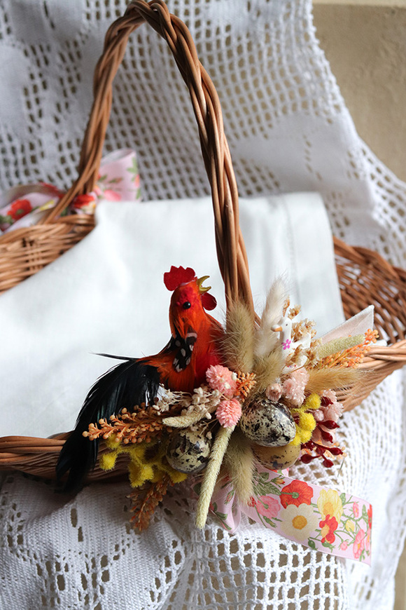 Koralowa Wielkanoc, komplet dekoracji wielkanocnych