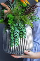 Strelicja Premium Hilton, kompozycja w srebrnej donicy