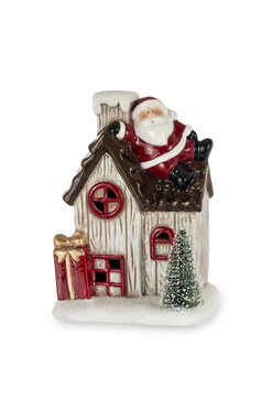 Norse E, świąteczna dekoracja domek LED, wym.19.5x13.5x9.5cm