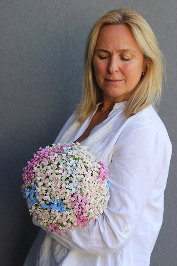 Kaszka, bukiet nagrobny we wkładzie