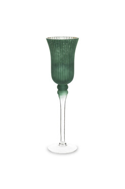 Chalice Green C, elegancki świecznik kielich, wys.40cm
