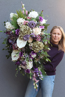 Fioleti komplet dekoracji nagrobnych