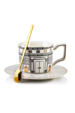 Venezia Glamour A, filiżanka ze spodkiem i łyżeczką, poj.220ml