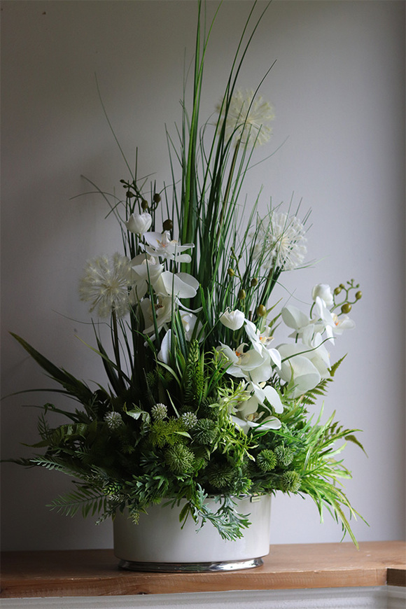 Grenoa Glamour 3, kompozycja z trawą i storczykiem