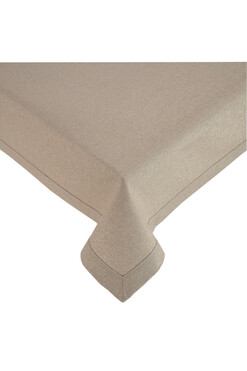 Alissa Flora, obrus ze złotą nicią, beżowy, wymiary do wyboru