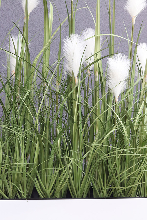 Jessica Classica, sztuczne trawy w białej donicy