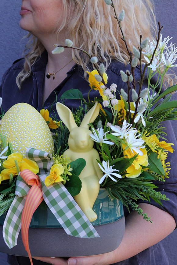 Wiosenne Powitanie, stroik wielkanocny na stół