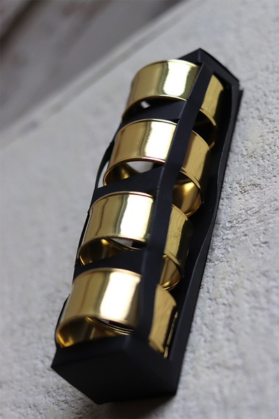 Złota Ballada 2, metalowe obrączki na serwetki