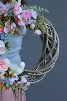 asymetryczny wianek z ptaszkiem, Bird Spring
