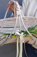 Żółte Szafirki, dekorowany koszyczek wielkanocny