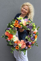 Kolorowa Faeria, wianek na drzwi