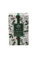 Basil&Cedarwood, świeca zapachowa w szkle