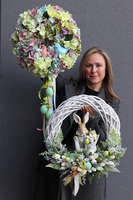 uroczy wianek, Zając Wielkanocny XXL