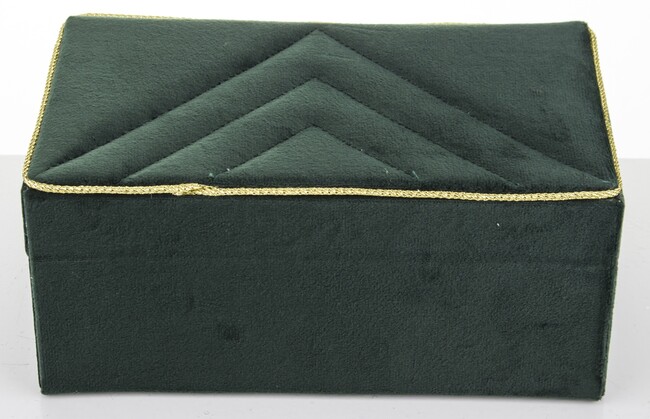szkatułka / kuferek Florencja Green, wym.10x22x13cm