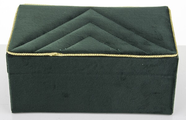 szkatułka / kuferek Florencja Green, wym.10x22x13cm