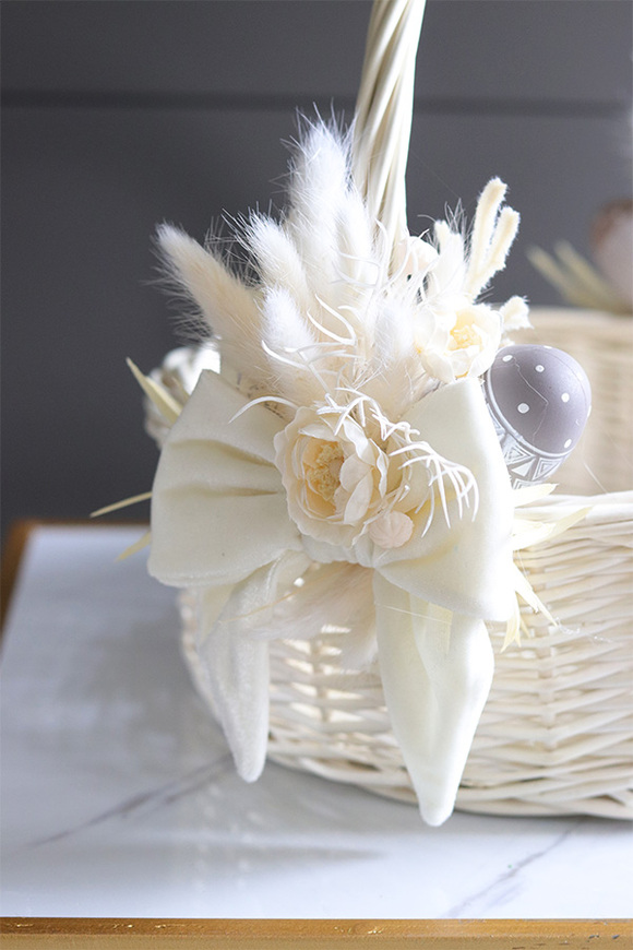 Creama, dwustronnie dekorowany koszyczek wielkanocny