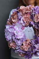 Violetta 3, wianek z fioletowych hortensji