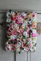 kwietna rama jednostronna, Maria Antonina Silver, wym.44x34.5cm 