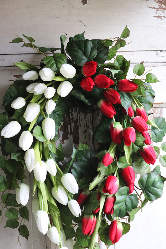 elegancki wieniec nagrobny, Patriota, wym.42x57cm