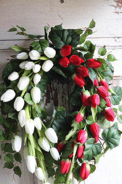 elegancki wieniec nagrobny, Patriota, wym.42x57cm