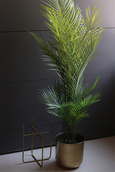 Haiti Gold, sztuczna palma w złotej donicy