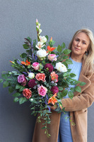 Heydera, nagrobny bukiet we wkładzie do flakonu