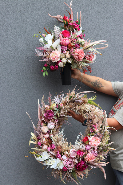 San Remo Funeral, komplet dekoracji nagrobnych	