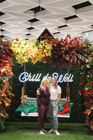 Jesień w Warszawie, dekoracja kwiatowa na konstrukcji