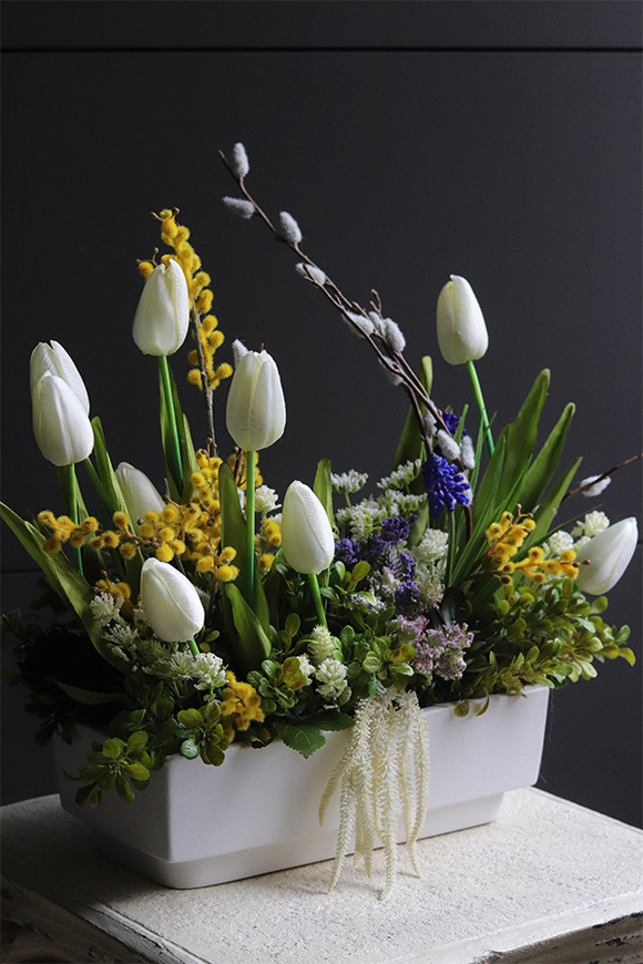 Spring Decoration Resta, stroik wielkanocny z szafirkami